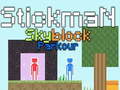 Mäng Stickman Skyblock Parkour Internetis