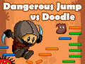 Mäng Ohtlik Hüppe vs Doodle Jump Internetis