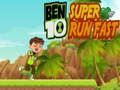 Mäng Ben 10 Super Jookseb Kiiresti Internetis
