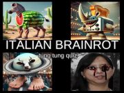Mäng Itaalia Brainrot Tung Tung viktoriin Internetis