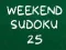 Mäng Nädala Lõpu Sudoku 25 Internetis