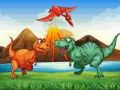 Mäng Värvilised Dinosaurusid Match 3 Internetis