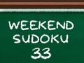 Mäng Nädala Lõpu Sudoku 33 Internetis