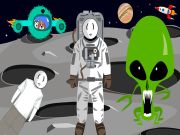 Mäng Stickman kosmoses Internetis