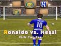 Mäng Messi vs Ronaldo Kick Tac Toe Internetis