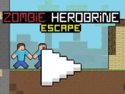 Mäng Zombie Herobrine Põgenemine Internetis