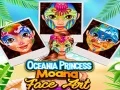 Mäng Okeaania printsess Moana näo kunst Internetis Mäng Okeaania printsess Moana näo kunst Internetis