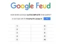 Mäng Google Feud Internetis