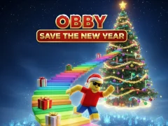 Mäng Obby Save the New Year Internetis