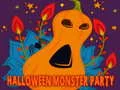 Mäng Halloweeni Monster Party Pusles Internetis