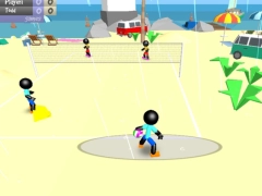 Mäng Stickman Beachi võrkpall Internetis