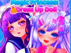 Mäng Magic Princess Kleit Up Doll Internetis