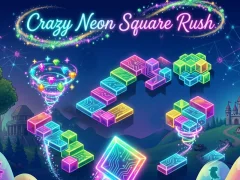 Mäng Pöörane Neon Square Rush Internetis