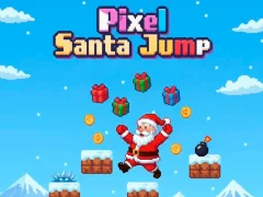 Mäng Pixel Santa Jump Internetis