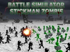 Mäng Lahingusimulaator Stickman Zombie Internetis