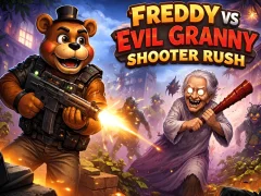 Mäng Freddy vs Evil Granny Shooter Rush Internetis