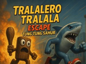 Mäng Tralalero Tralala põgenemine Tung Tung Sahur Internetis
