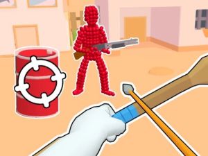 Mäng Stickman Archer: Punaste noolte laskmine Internetis