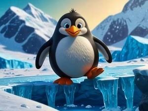 Mäng Pingviin slaidisaatekondi mündide väljakutse Internetis
