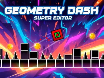 Mäng Geometry Dash: superredaktor Internetis