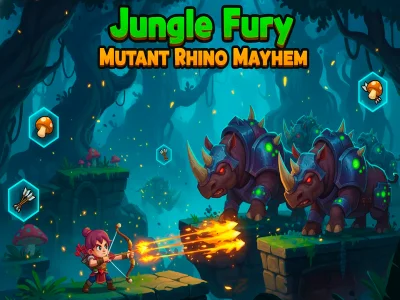 Mäng Jungle Fury mutant Rhino Mayhem Internetis
