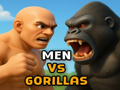 Mäng Mehed vs gorillad Internetis