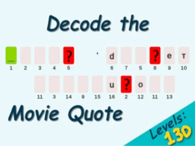 Mäng Decode the Movie Quote Internetis
