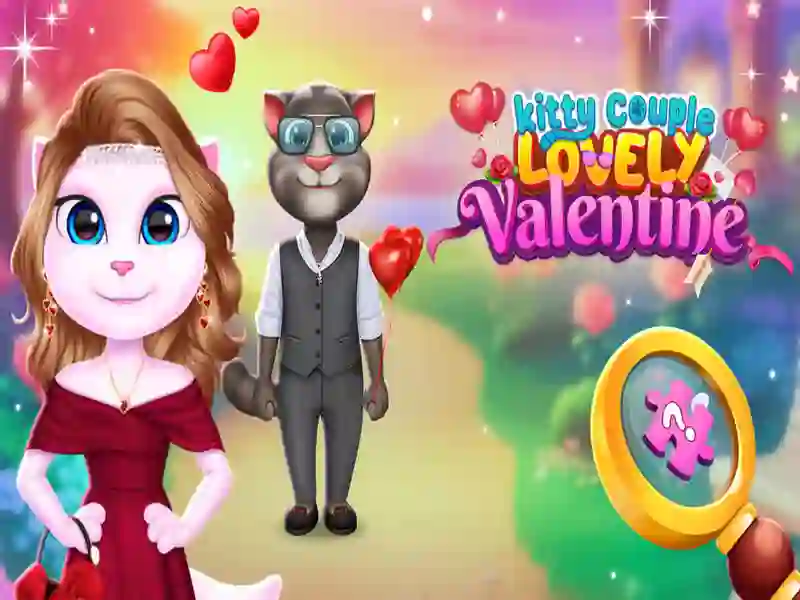 Mäng Kitty paar armas Valentine Internetis