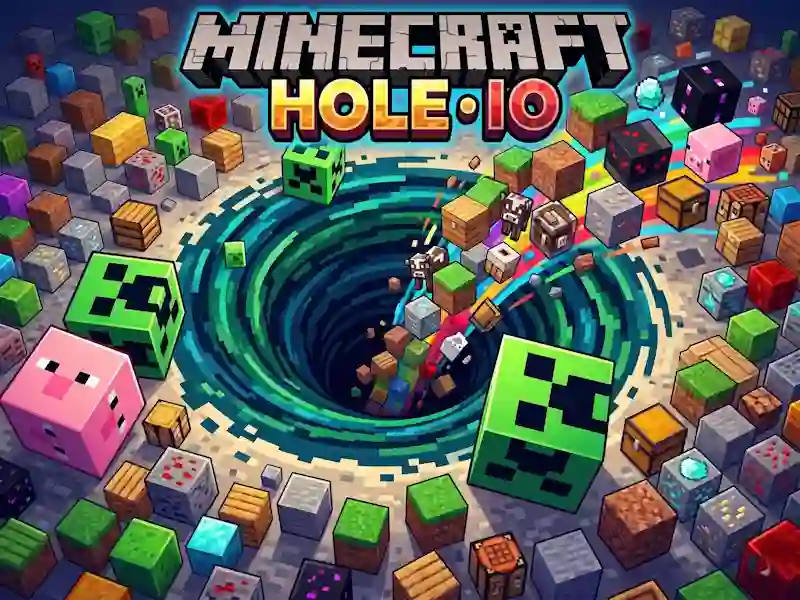 Mäng Minecraft Hole IO Internetis