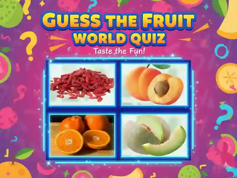 Mäng Guess The Fruit World viktoriin Internetis