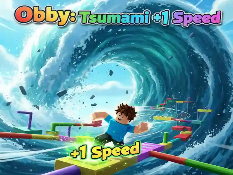 Mäng Obby: Tsunami +1 kiirus Internetis