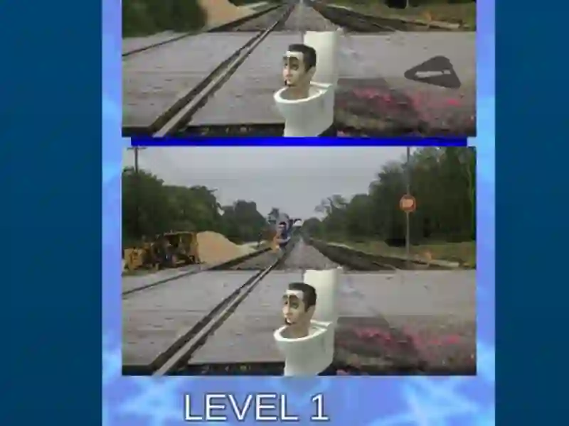 Mäng Skibidi WC Viis erinevust 2 Internetis