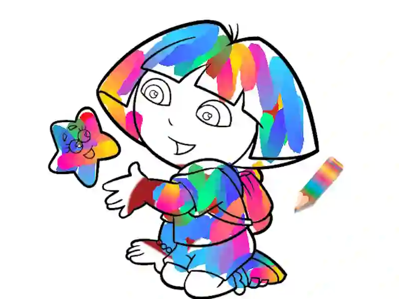 Mäng Džunglitüdruk: värvimislehed Internetis