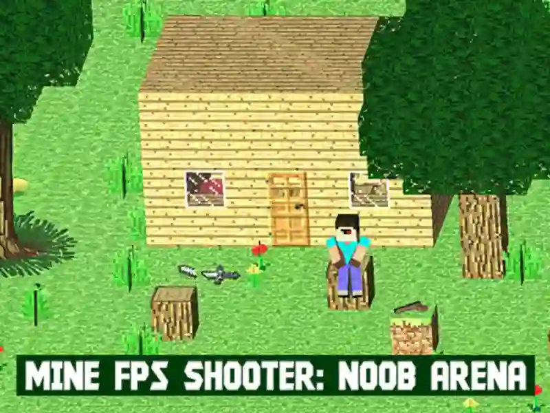 Mäng Mine FPS-i laskur: Noob Arena Internetis