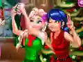Mäng Ladybug ja Elsa jõulusel fi Internetis Mäng Ladybug ja Elsa jõulusel fi Internetis