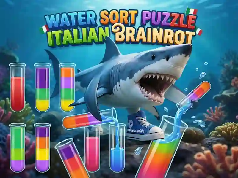 Mäng Water Sort Puzzle Italian Brainrot Internetis