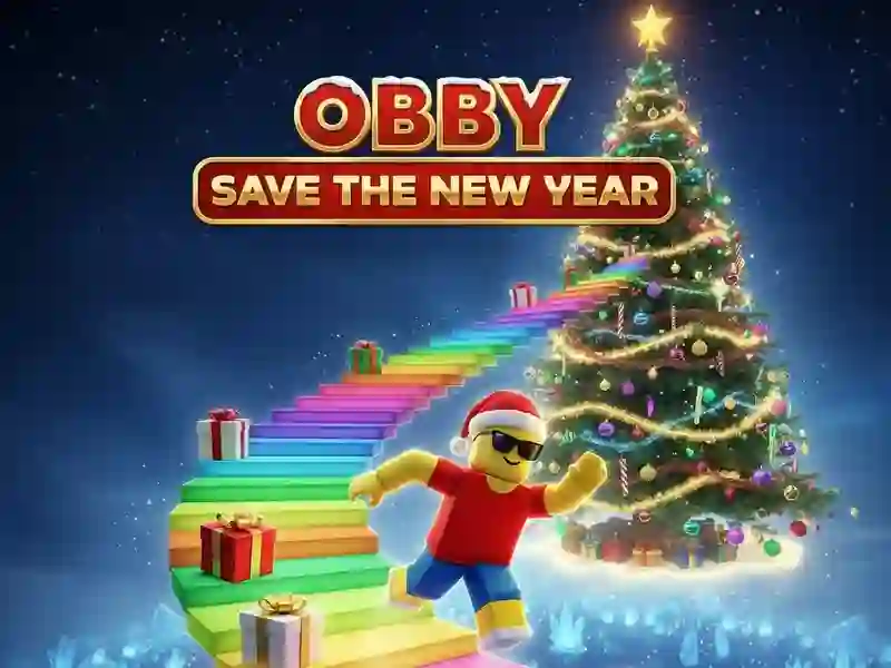 Mäng Obby Save the New Year Internetis