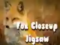 Mäng Mustriga Fox Closeup pusle Internetis