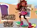 Mäng Clawdeen uisutab Internetis