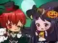 Mäng Halloweeni Chibi Paar Internetis
