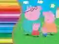 Mäng Peppa Pigg värviraamat Internetis