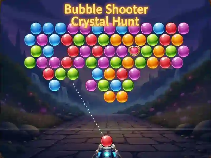 Mäng Bubble Shooter Crystal Hunt Internetis