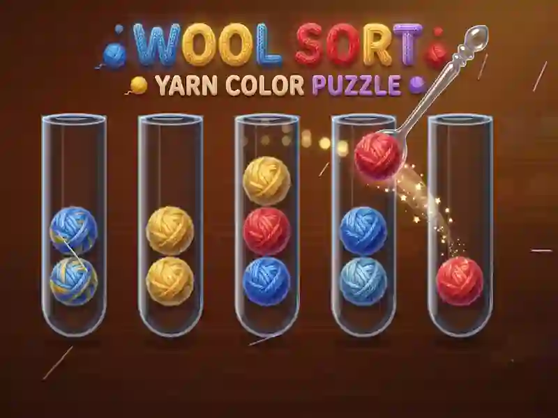 Mäng Wool Sort Yarn Color Puzzle Internetis