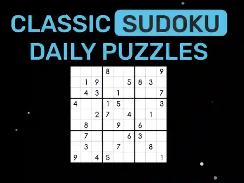 Mäng Klassikaline Sudoku igapäevased mõistatused Internetis