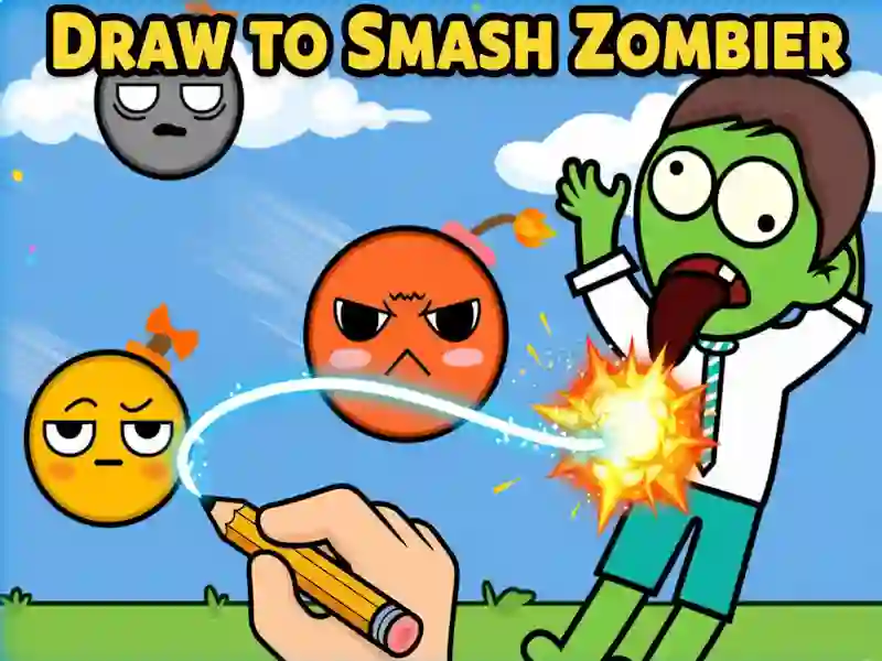 Mäng Draw To Smash Zombie Internetis