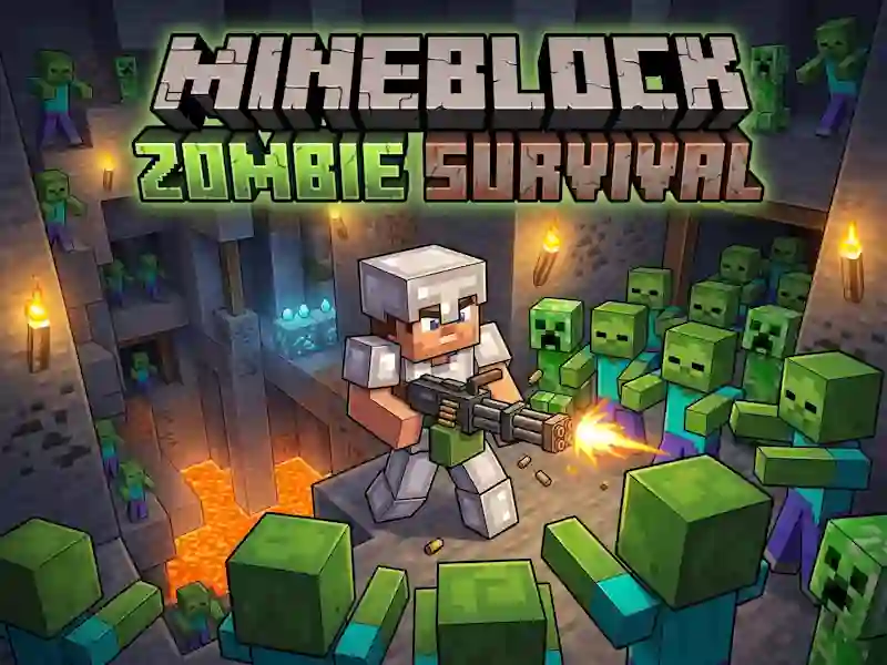 Mäng Mineblock Zombie Survival Internetis