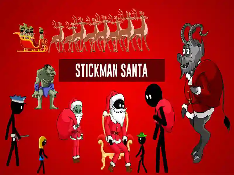 Mäng Stickman jõuluvana Internetis