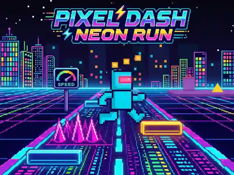 Mäng Pixel Dash Neon Run Internetis