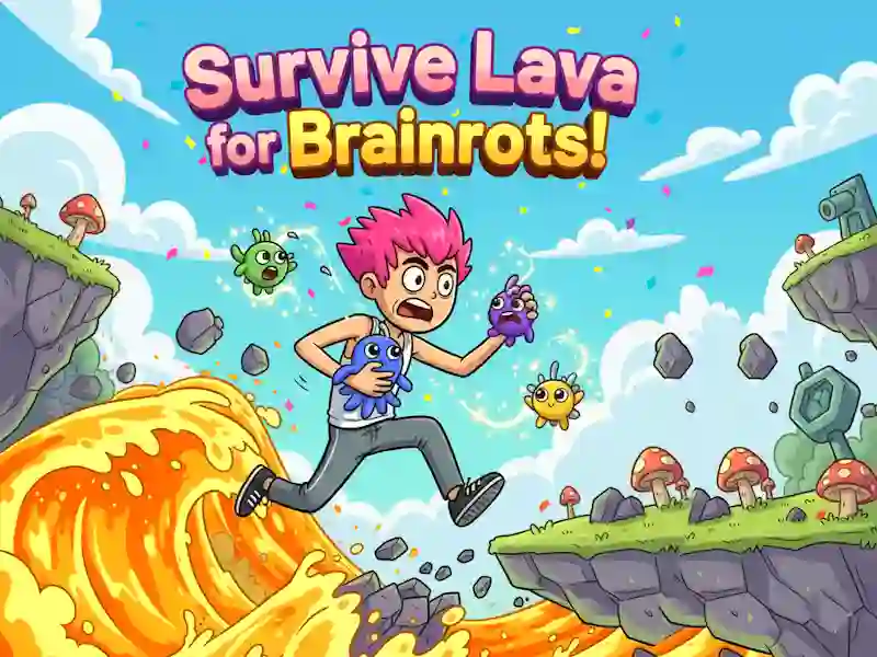 Mäng Ela üle Lava for Brainrots! Internetis