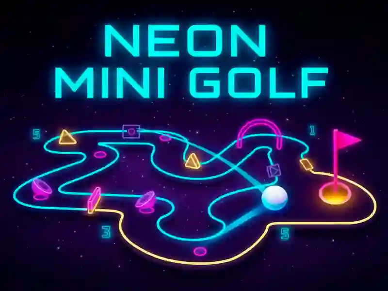 Mäng Neoon minigolf Internetis